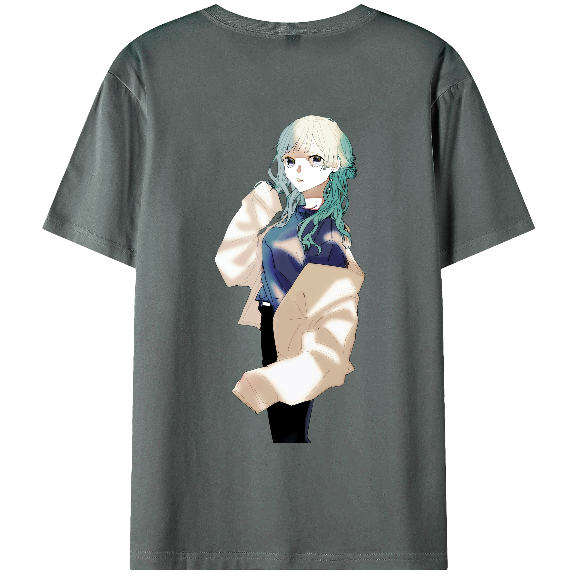 （画像用） 呪術廻戦 Jujutsu Kaisen 綿100％ メンズ半袖Tシャツ（バックプリント） 通気性